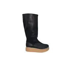 VANESSA GIL - BOTA DE CUERO SOFIA NEGRO