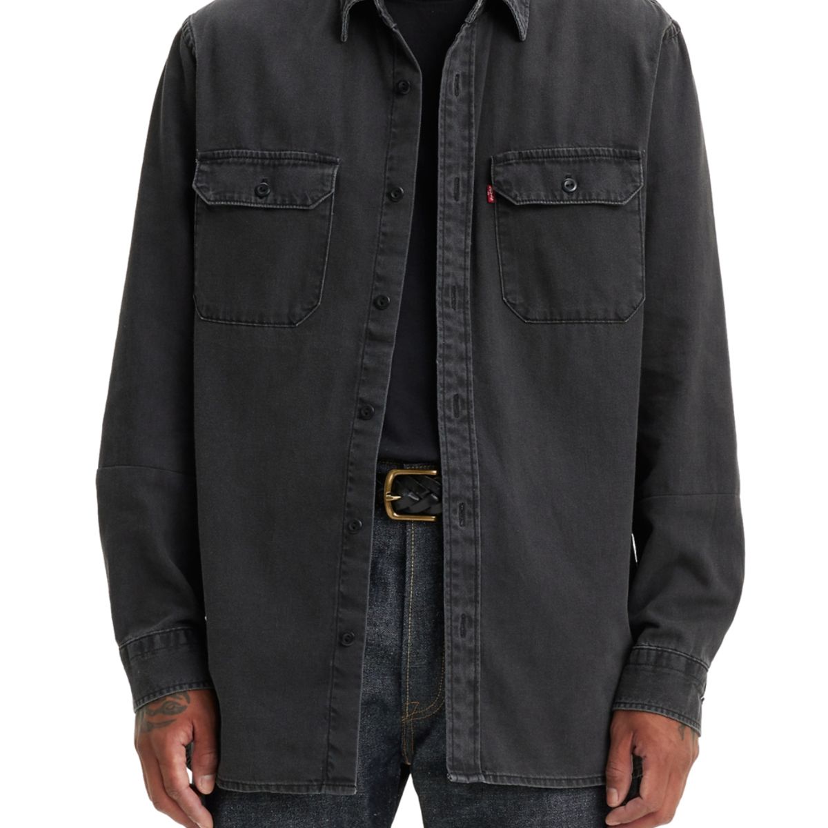 LEVIS - Camisa Hombre Relaxed Fit Jackson Worker Negro Levis