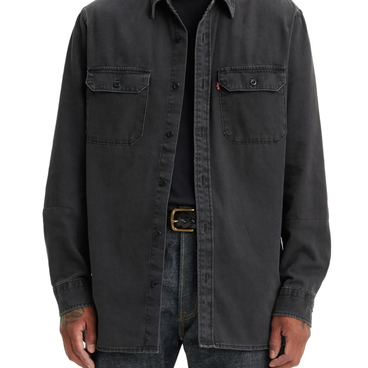 LEVIS - Camisa Hombre Relaxed Fit Jackson Worker Negro Levis