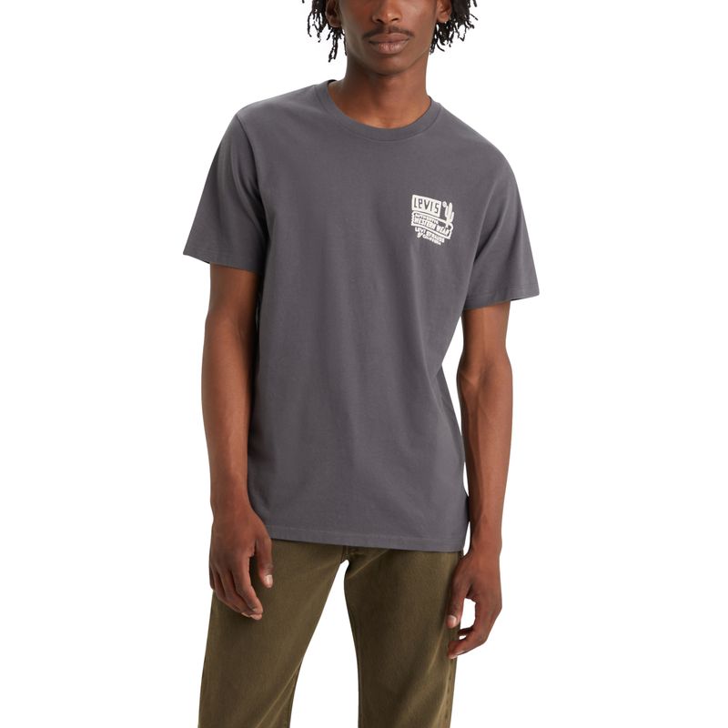 LEVIS - Polera Hombre Regular Fit Gráfica Negro Levis