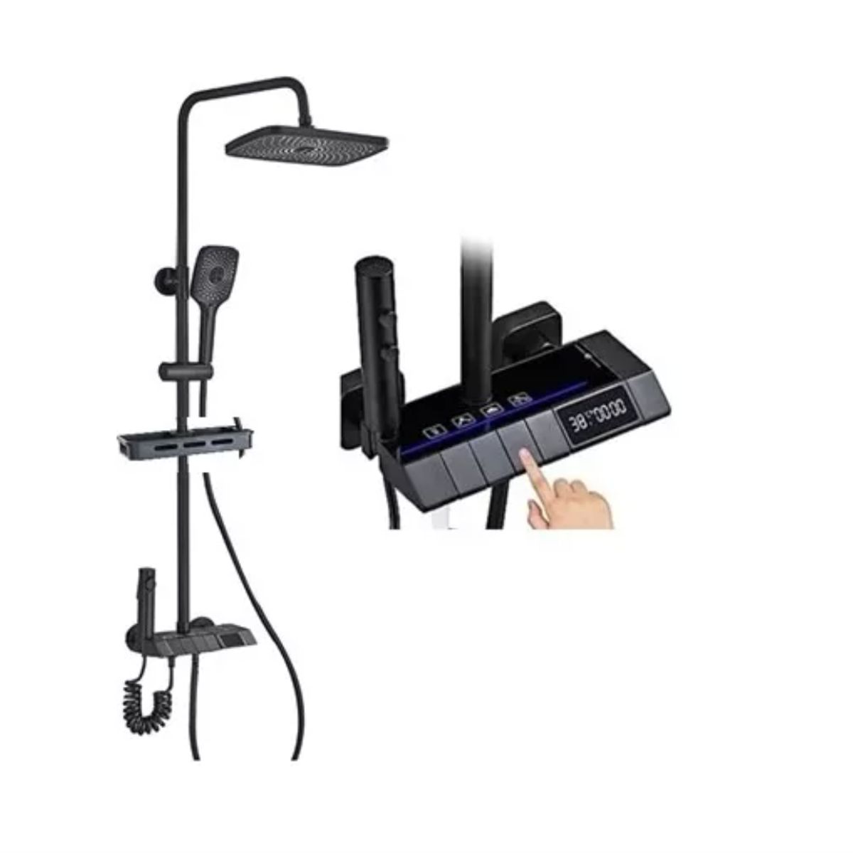 GENERICO - Ducha Columna Visor Digital 4 Funciones