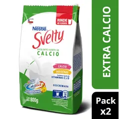 SVELTY - Leche En Polvo Svelty® Calcilock Extra Calcio 800g X2