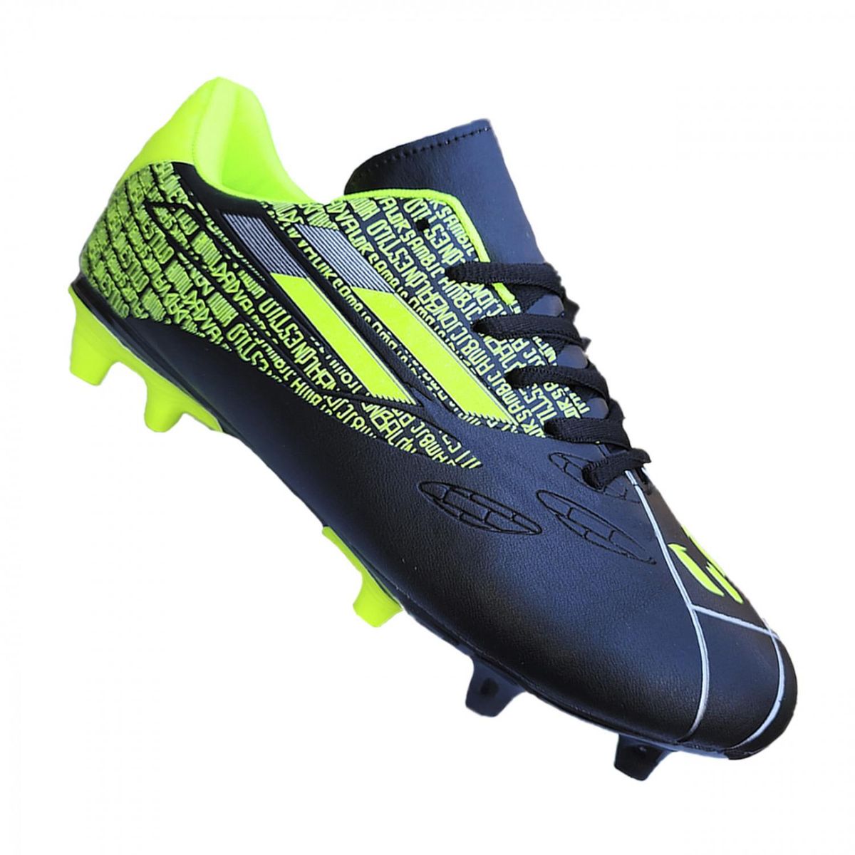 GENERICO - Zapato Futbol Adulto Full Grass Comodos Negro 3191