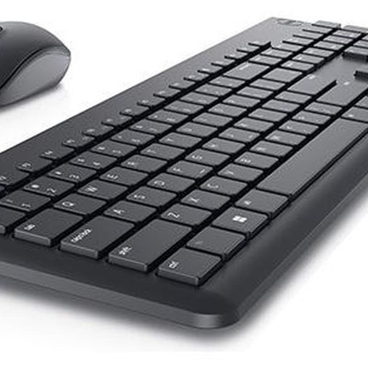 DELL - Kit Dell Mouse + Teclado Inalámbrico, Negro Km3322w Español