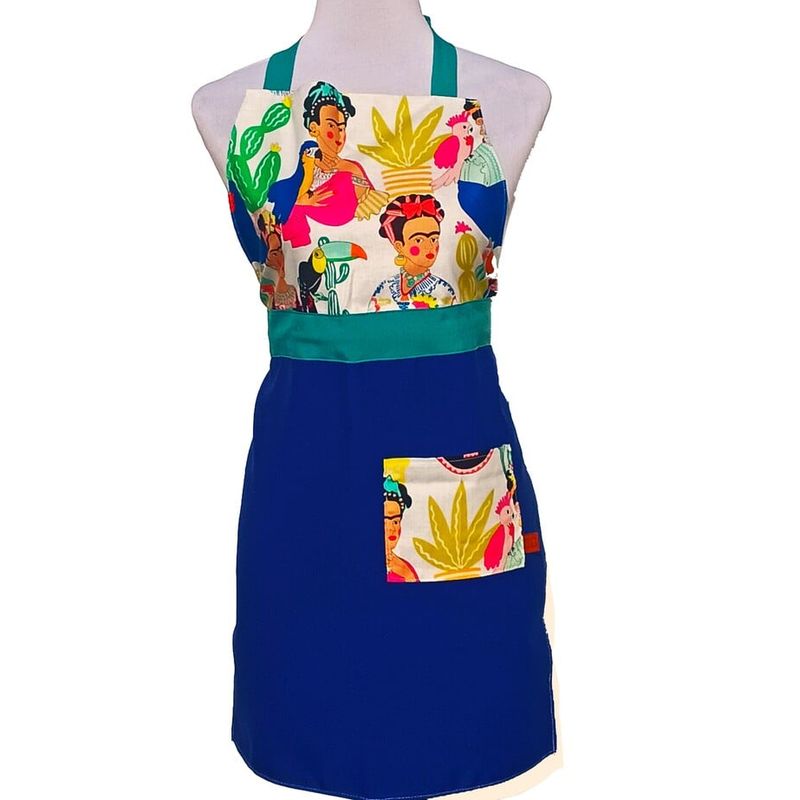 GENERICO - DELANTAL DE COCINA  ALGODÓN AMERICANO - FRIDA (5)