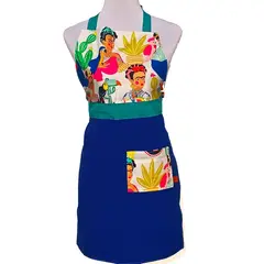 GENERICO - DELANTAL DE COCINA ALGODÓN AMERICANO - FRIDA (5)