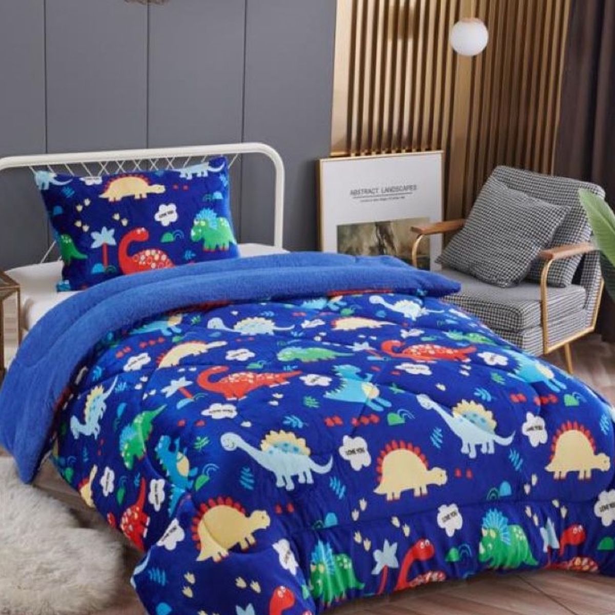 ANGELES DEL HOGAR - COBERTOR DE INVIERNO PLAZA Y MEDIA DISEÑOS 24