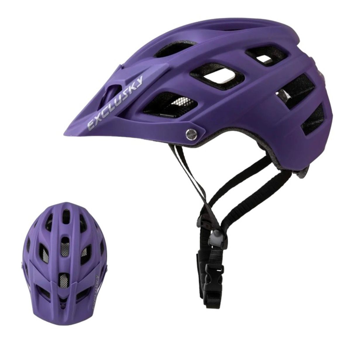 GENERICO - Casco Bicicleta Adulto Exclusky Morado