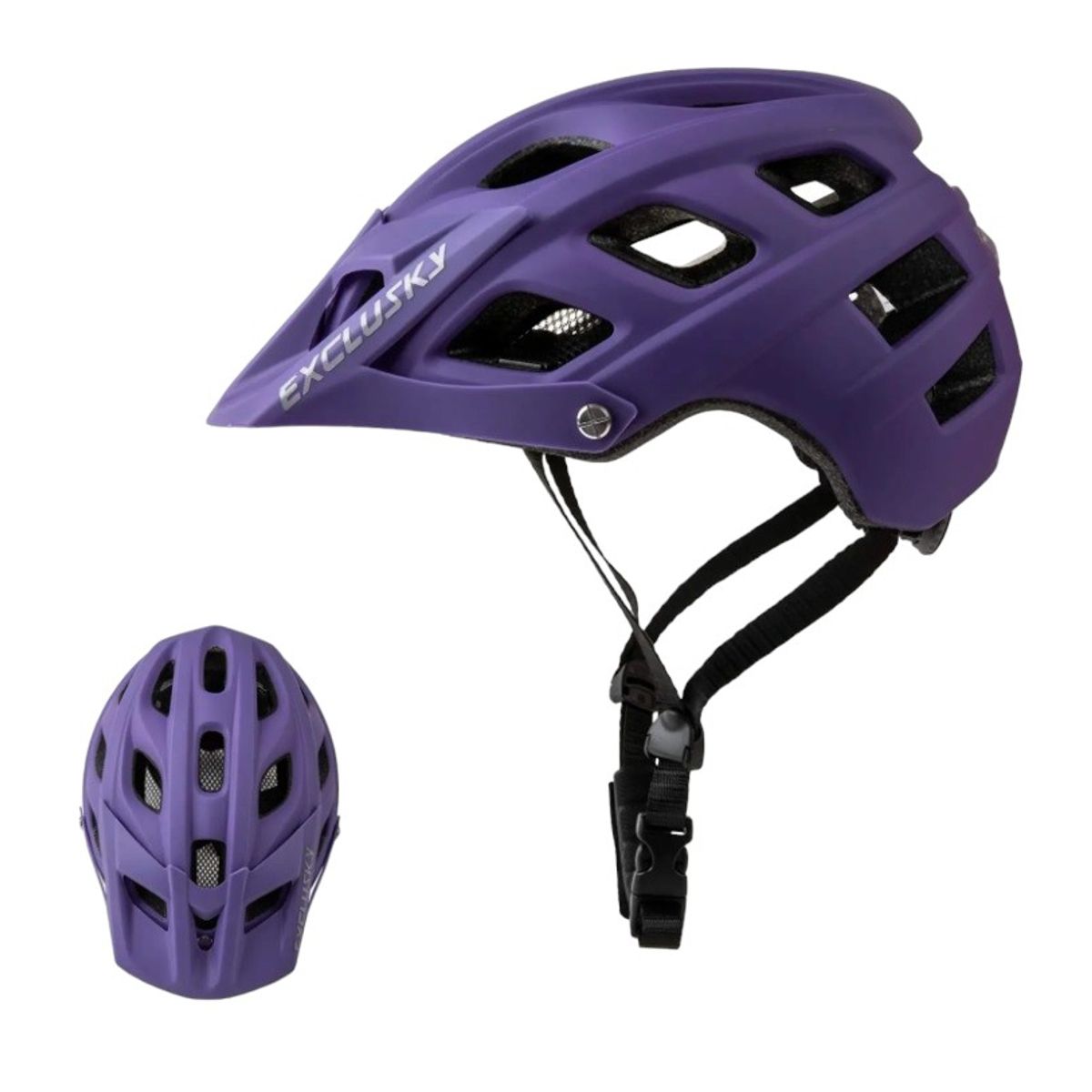 GENERICO - Casco Bicicleta Adulto Exclusky Morado
