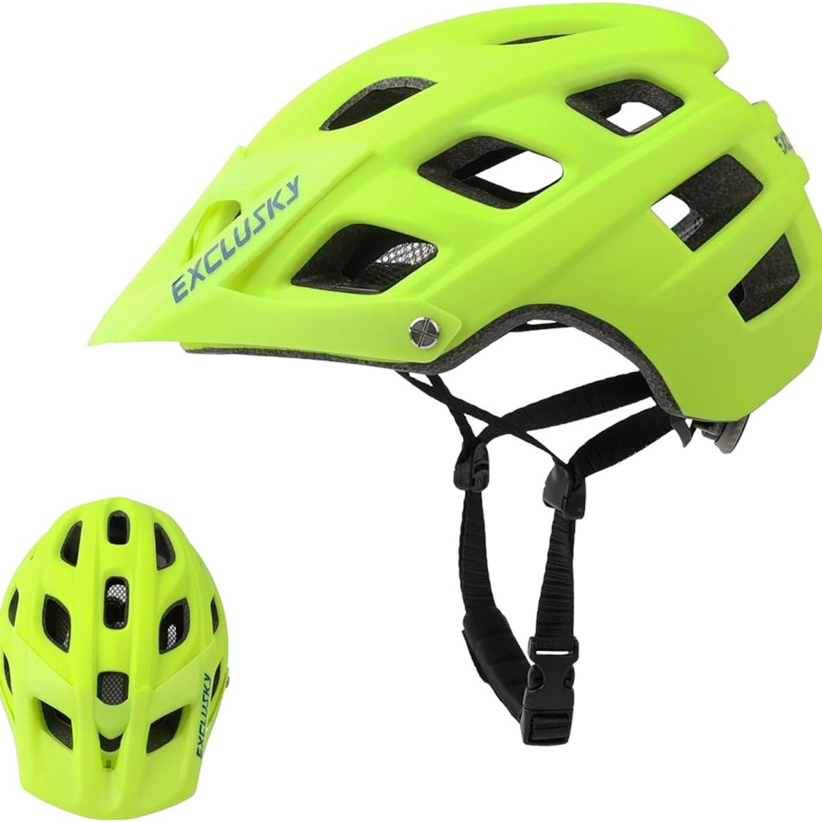 GENERICO - Casco Bicicleta Adulto Exclusky Verde Fluor