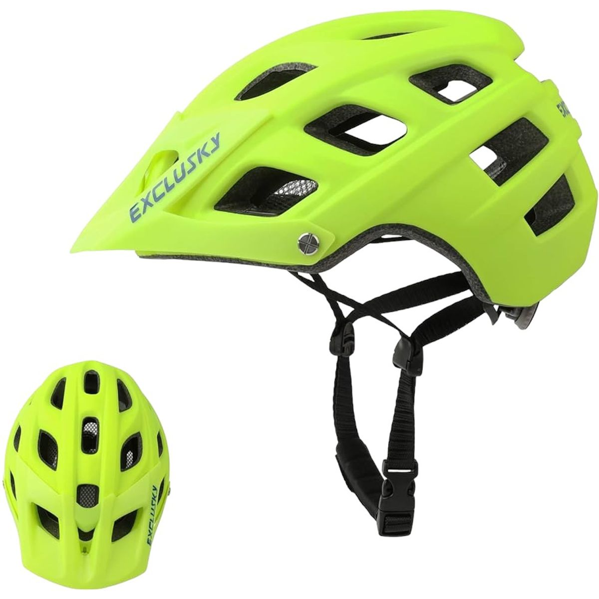 GENERICO - Casco Bicicleta Adulto Exclusky Verde Fluor