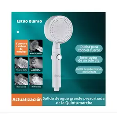 GENERICO - Kit Manguera Flexible Y Ducha Challa 1.5 Metros + Soporte