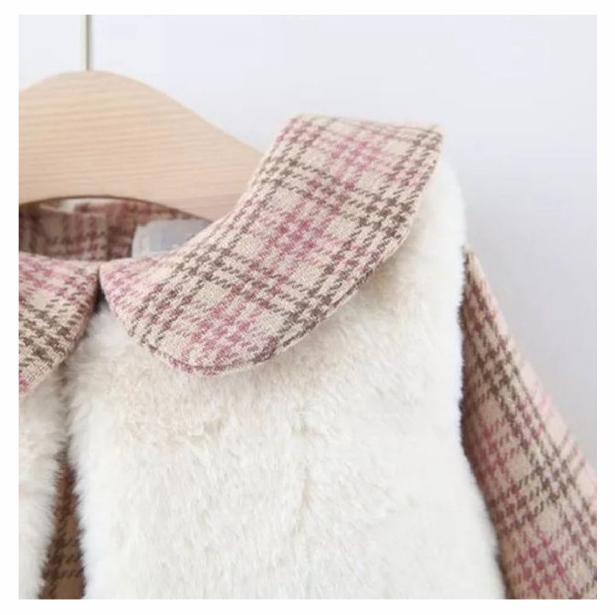 GENERICO - Vestido bebé niña escocés invierno con chaqueta