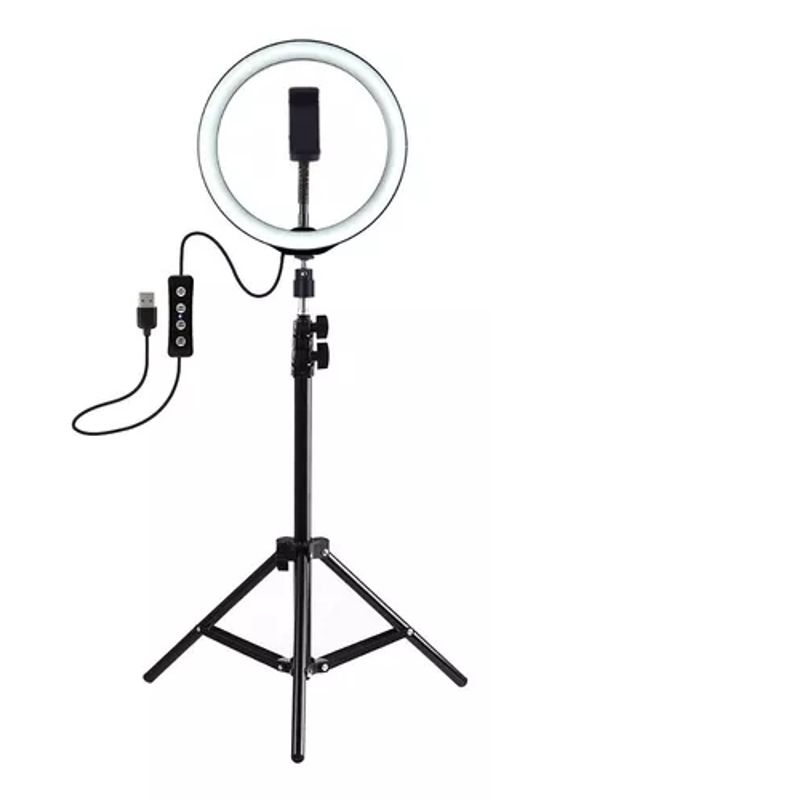 GENERICO - Aro Luz Led 26cm Control Cable Usb Tiktok