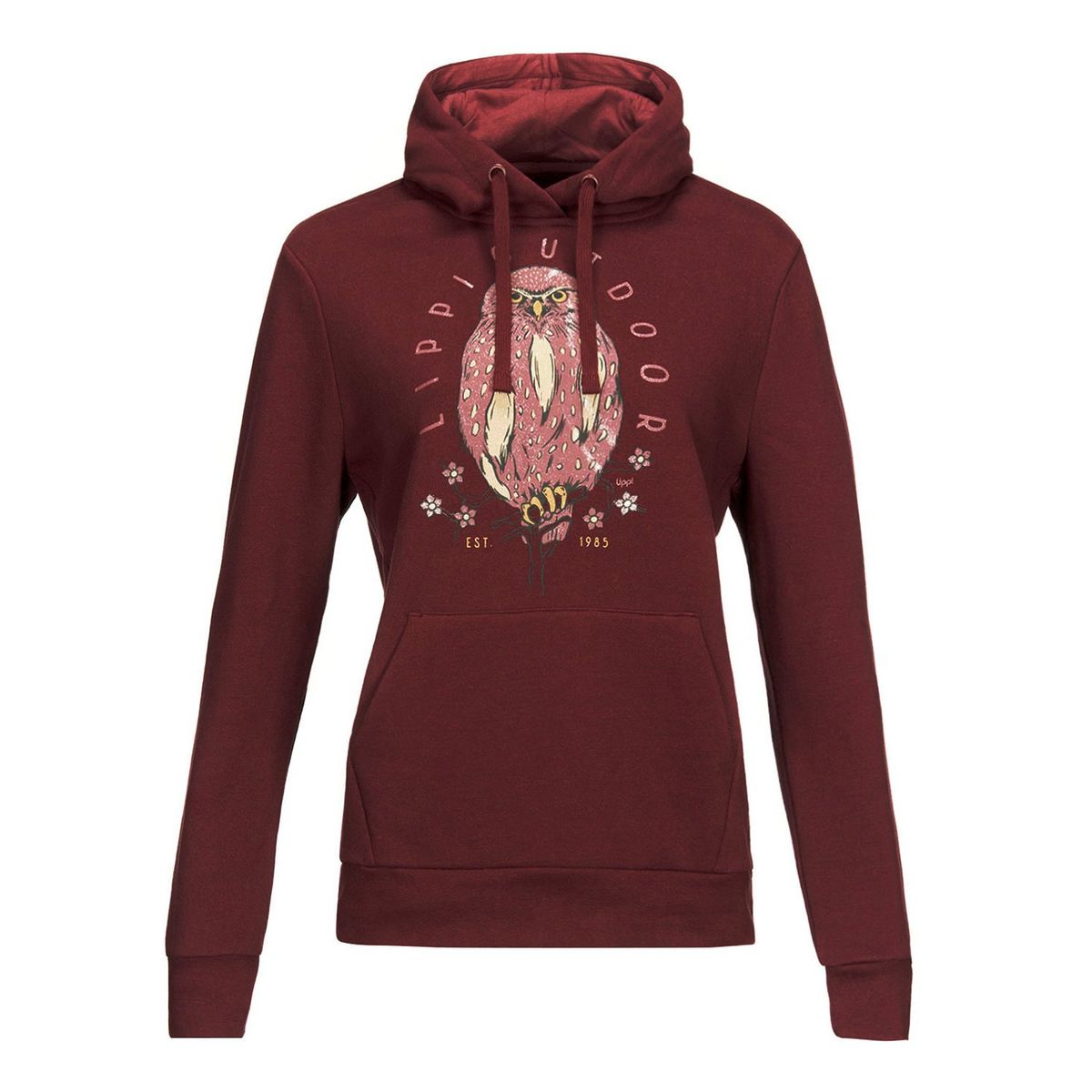 LIPPI - Poleron Mujer Insigne Hoody Sweatshirt Rojo Oscuro Lippi
