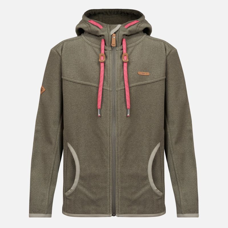 LIPPI - Poleron Niña Stripes Nano-F Full Zip Hoody Laurel Lippi