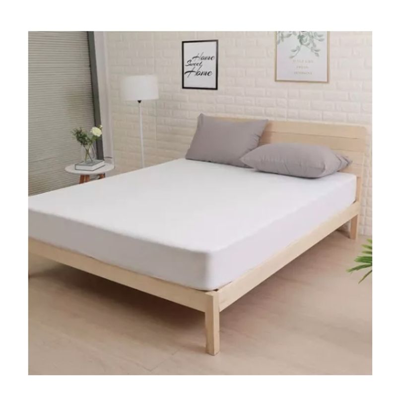 GENERICO - Cubrecolchon Protector Impermeable 2.0 Plazas (queen) Blanco