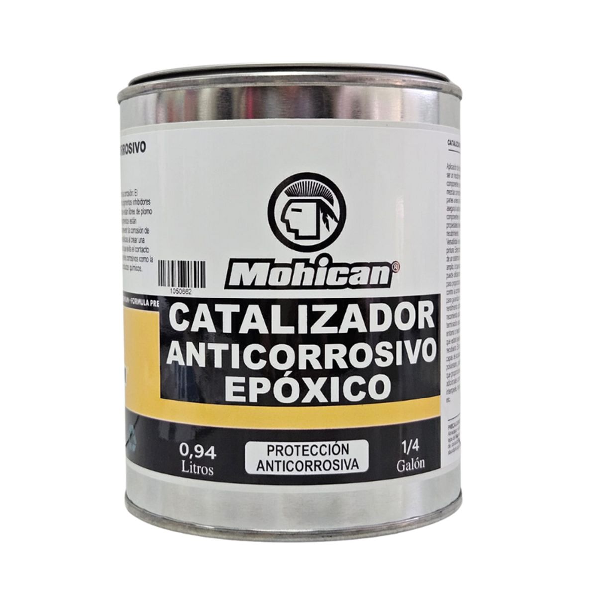 MOHICAN - CATALIZADOR ANTICORROSIVO EPÓXICO  MOHICAN 1/4 GALON