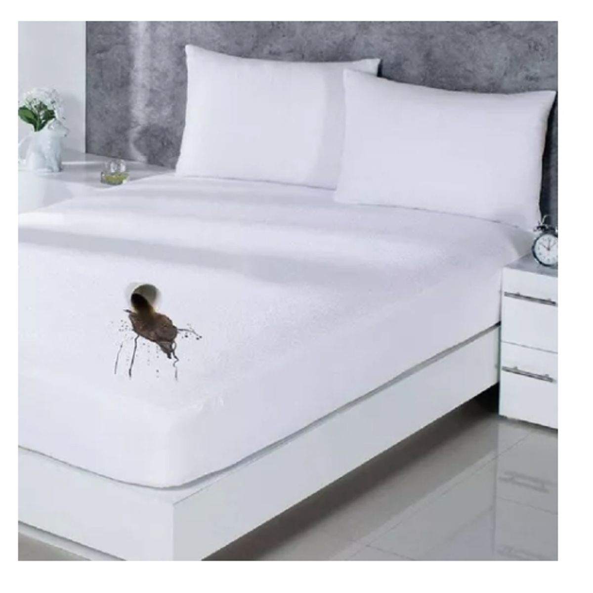 GENERICO - Cubrecolchon Impermeable 2 Plazas