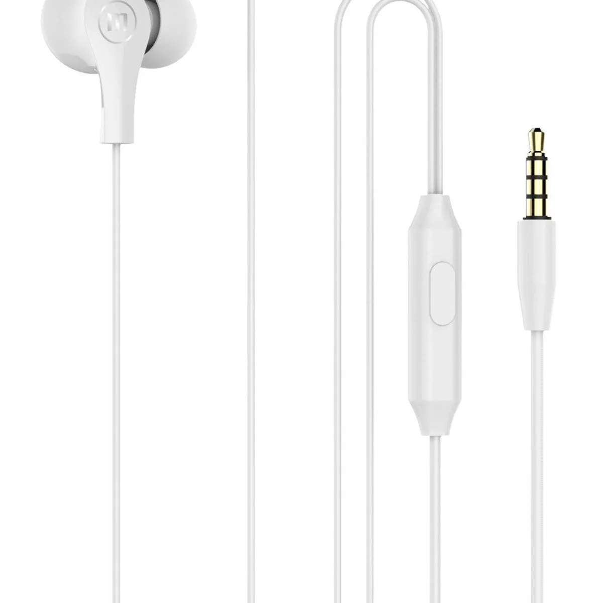 MAXELL - Audífonos Maxell In Ear Estéreo Con Microfono Blanco