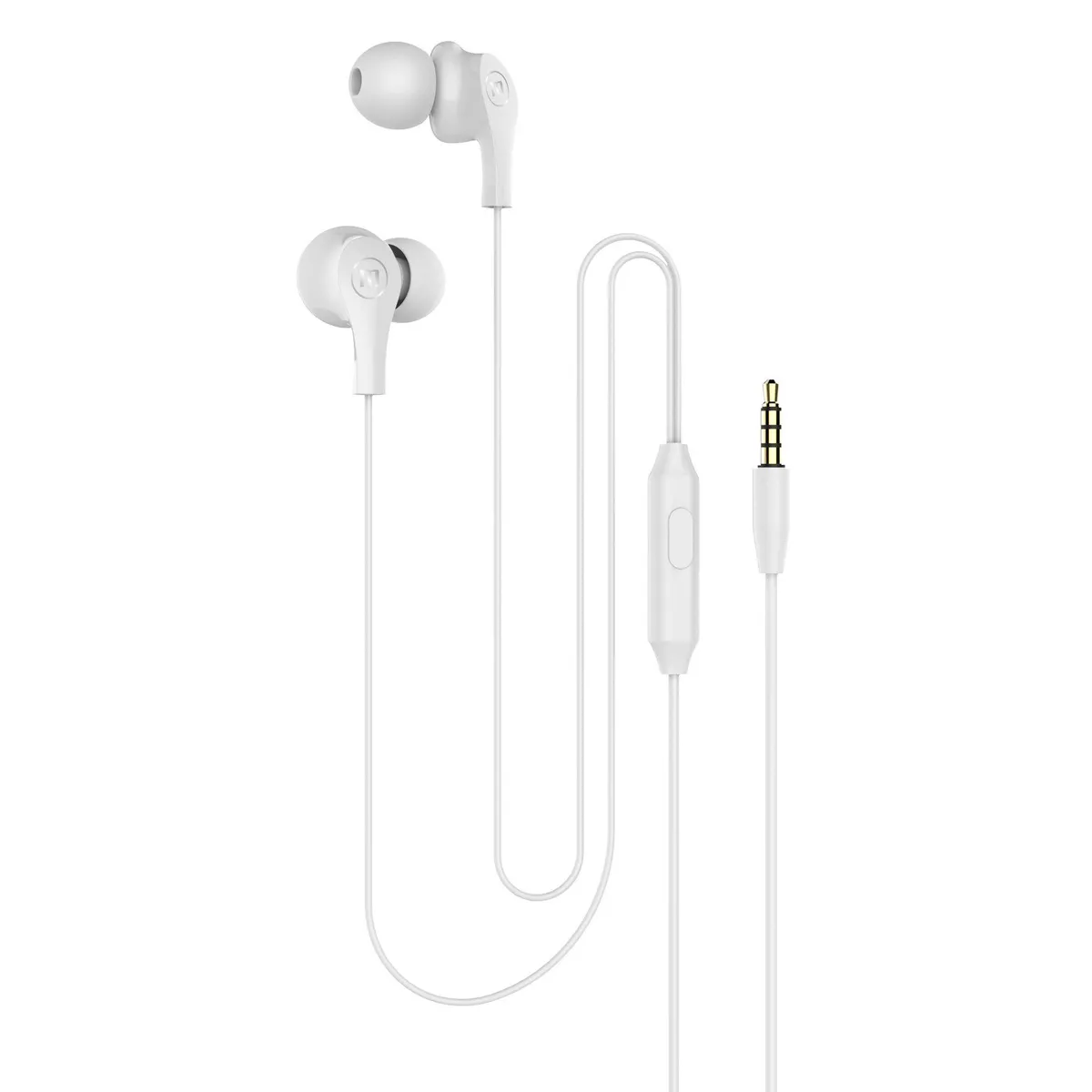 MAXELL - Audífonos Maxell In Ear Estéreo Con Microfono Blanco