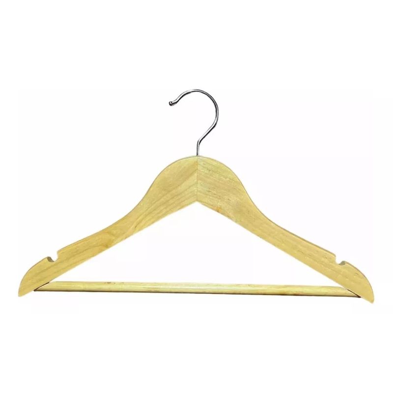 GENERICO - Pack De 10 Colgadores De Madera Para Ropa De Bebe.