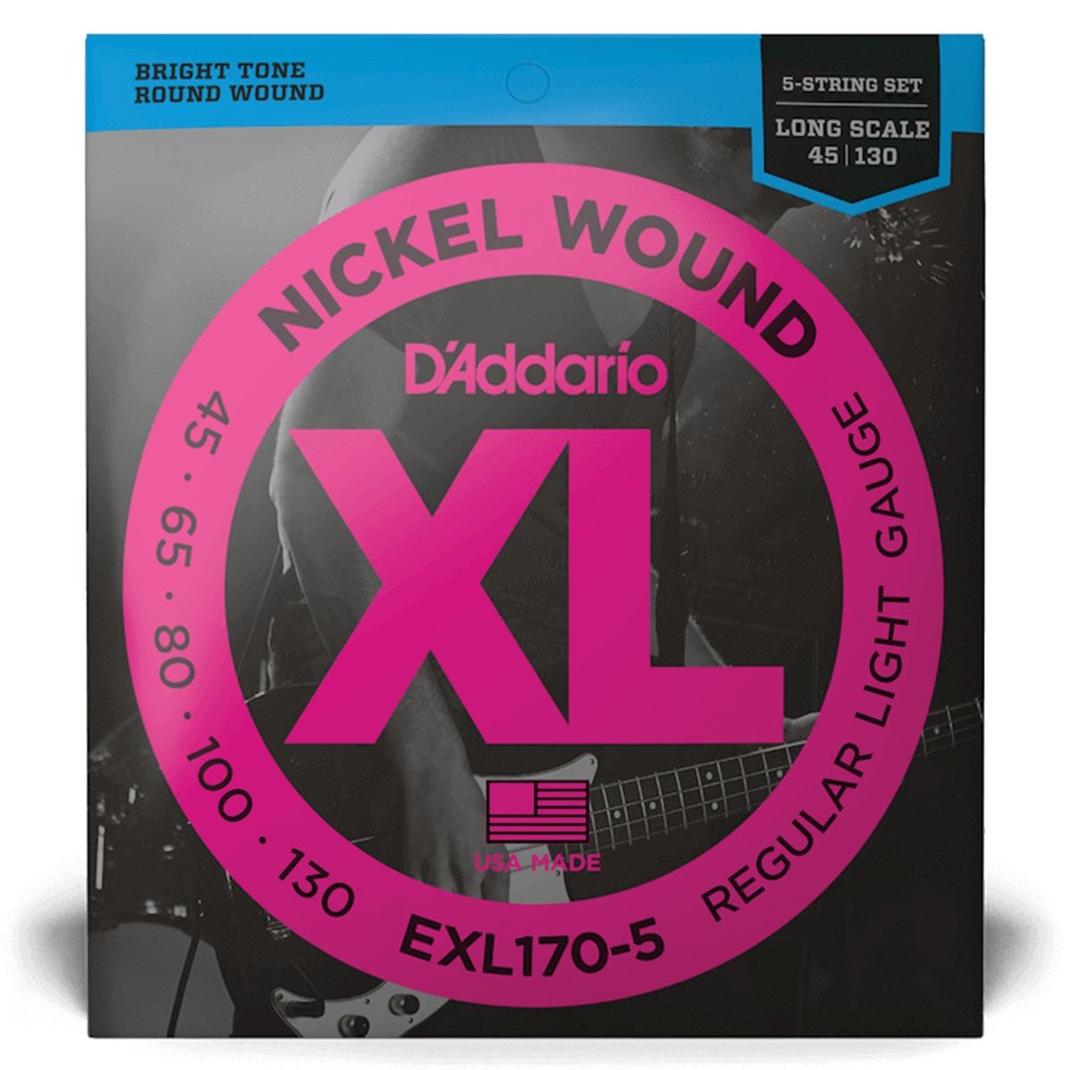 DADDARIO - Set Cuerdas Bajo Eléctrico 45-107 EXL170-5 Daddario