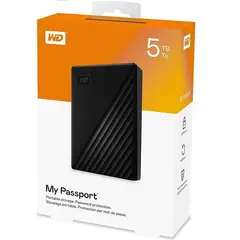 WESTERN DIGITAL - Disco Duro Externo Passport 5Tb - Usb 3.0 - Black