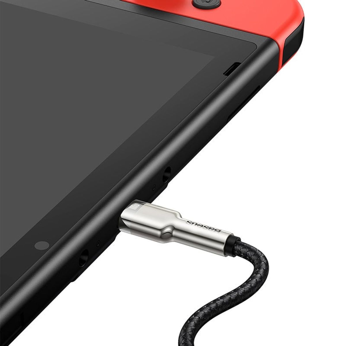 BASEUS - Cable Carga Rápida Metálico Baseus Tipo-C a Tipo-C 100 cm 100W Negro