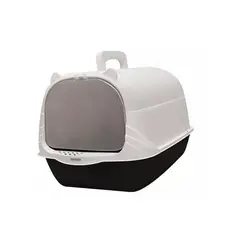 GENERICO - Caja Arenero Baño Sanitario Cerrado Gato Grande Xl Negro.