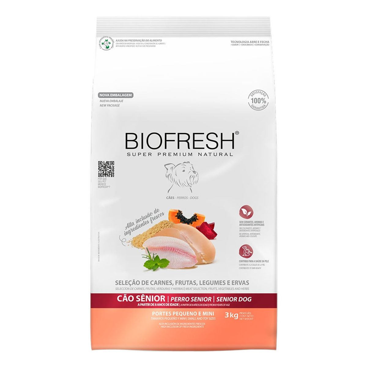BIOFRESH - Biofresh Senior Raza Pequeña y Mini 3 kg