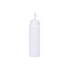 IMAHE - SET 3 BOTELLA DISPENSADORA SALSA GRADUADA TRANSPARENTE 600ML