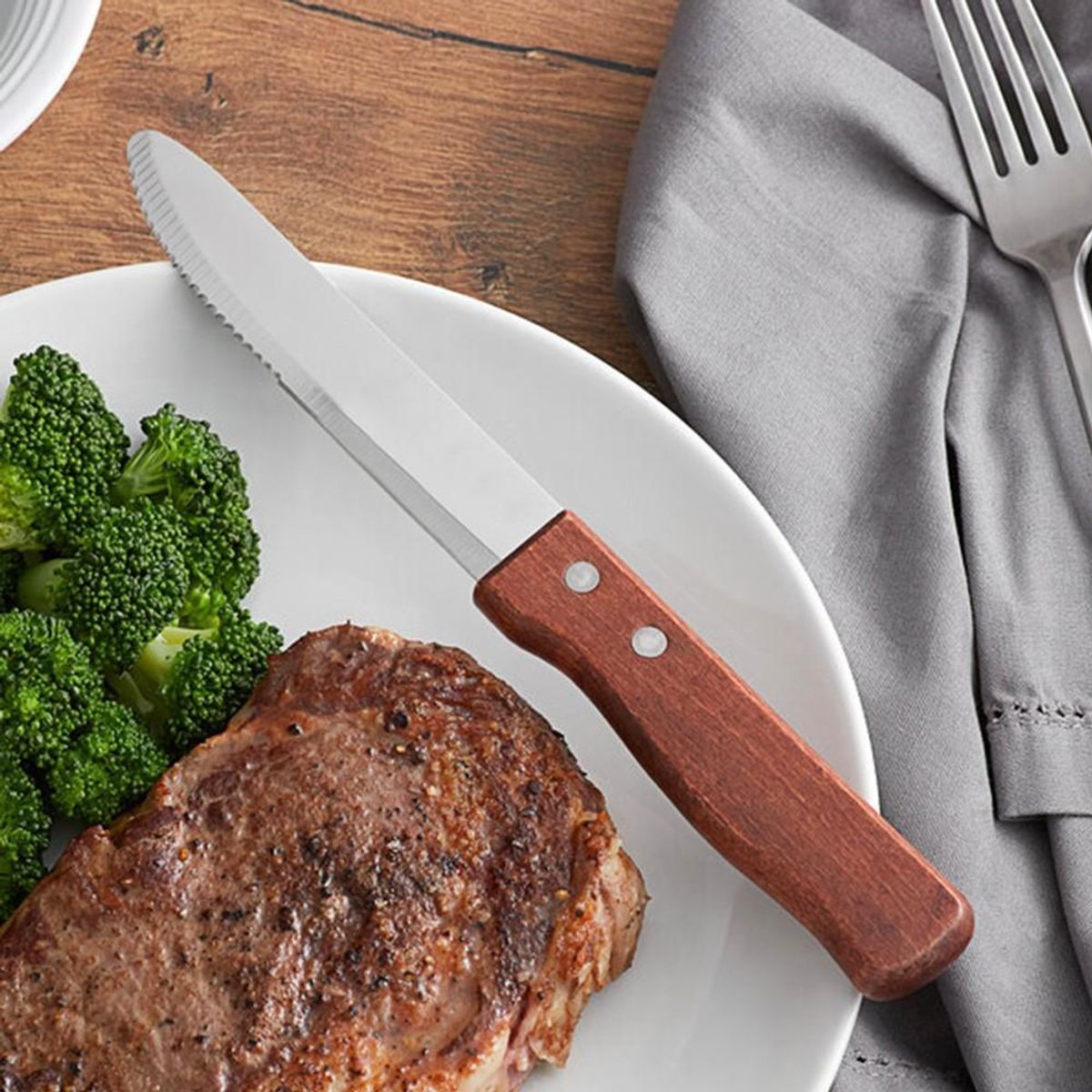 GENERICO - Caja Cuchillos Carne Hoja Ancha 13 Cm COOK-IN