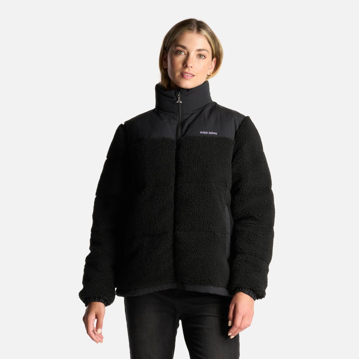 HAKA HONU - Chaqueta Mujer Bombastic Negro Haka Honu