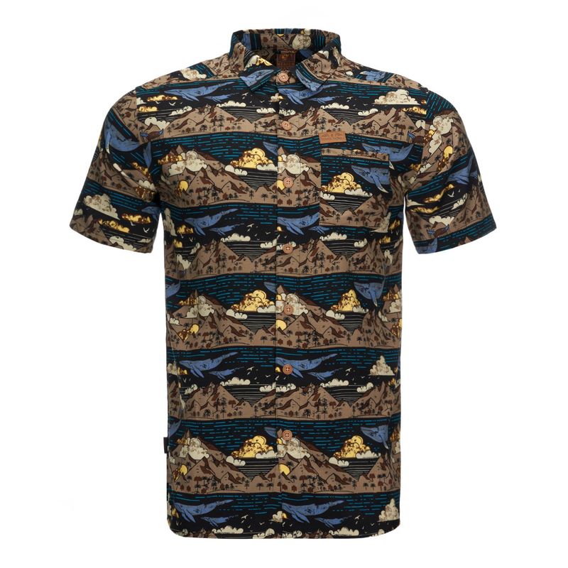 HAKA HONU - Camisa Hombre Anameizon Grafito Haka Honu