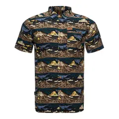 HAKA HONU - Camisa Hombre Anameizon Grafito