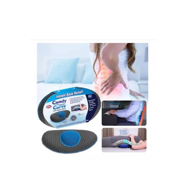 GENERICO - Almohada De Apoyo Lumbar Y Espalda Alivia Dolor Viscoelastic.