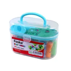 FOSKA - Set 24 masas plasticina tipo Play dough colores
