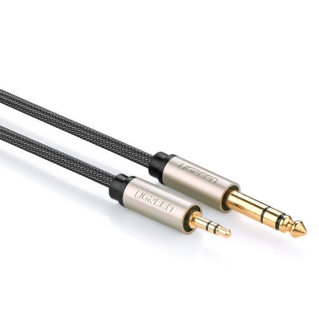 UGREEN - Cable de Audio Plug 35mm 4 Polos MM Compatible con Micrófono 2 Metros AV183