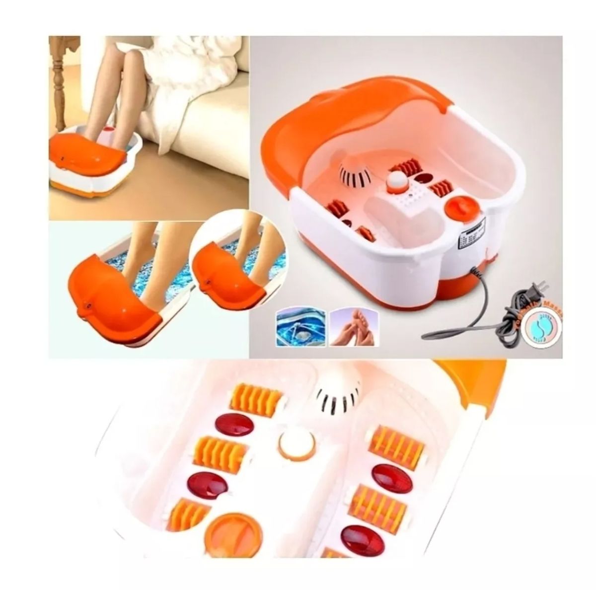 GENERICO - Spa Hidromasajeador De Pies Infrarrojo Pedicure Burbujas