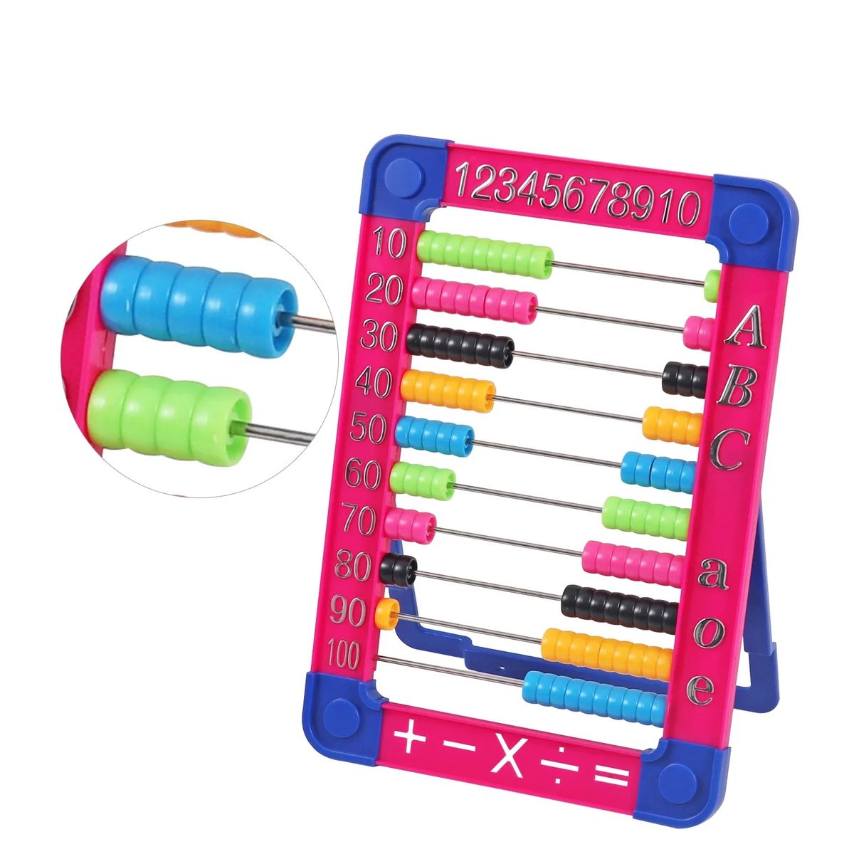 FOSKA - Ábaco de plástico para niños educativo