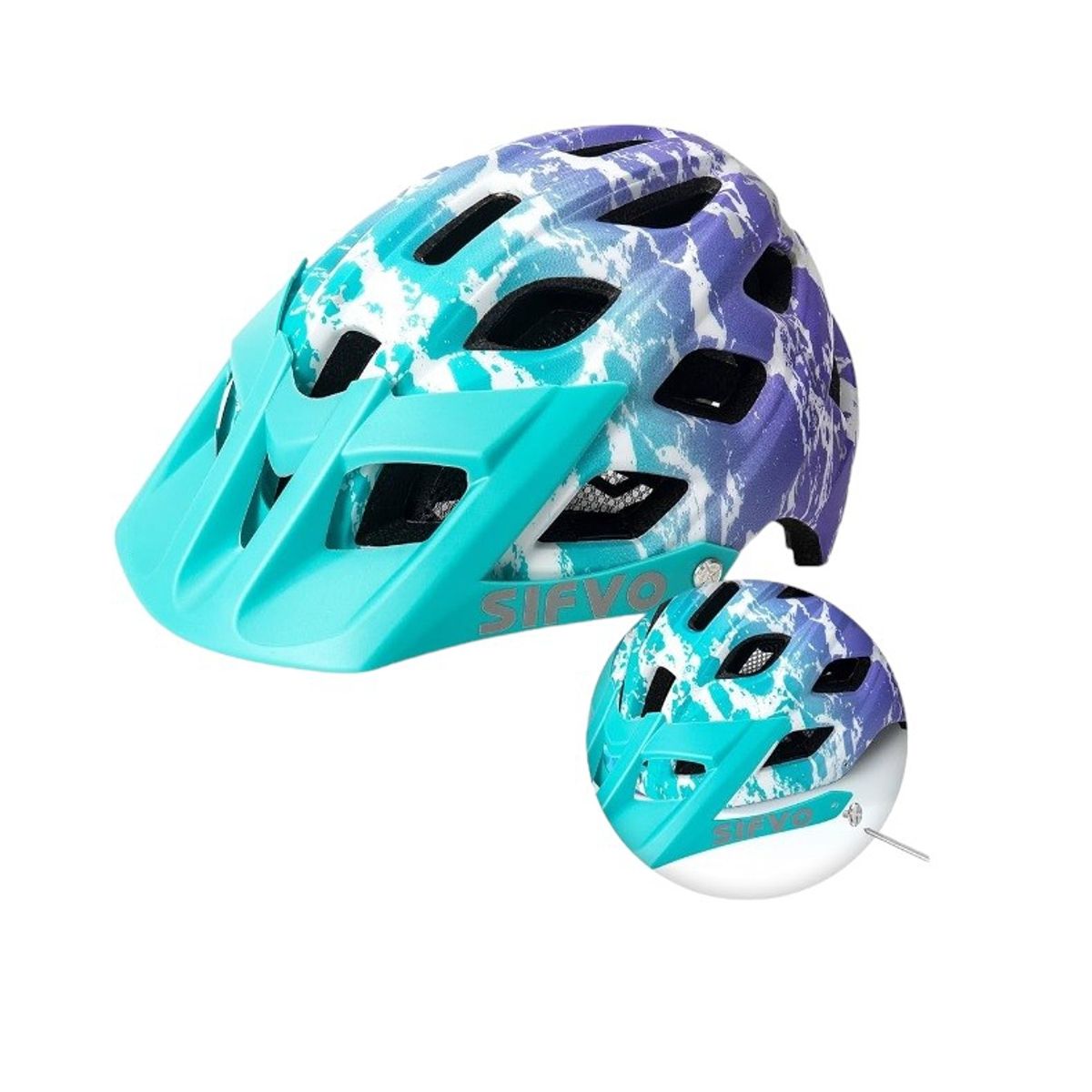 GENERICO - Casco Bicicleta Niños Sifvo Calipso Lila