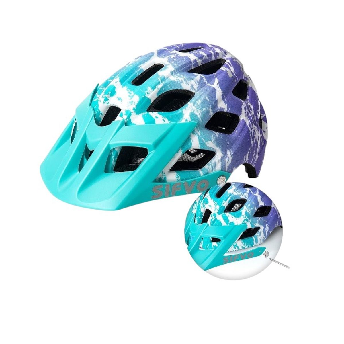 GENERICO - Casco Bicicleta Niños Sifvo Calipso Lila