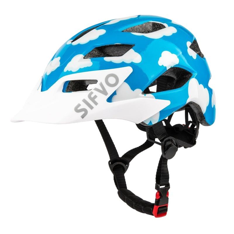 GENERICO - Casco Bicicleta Niños Sifvo Celeste
