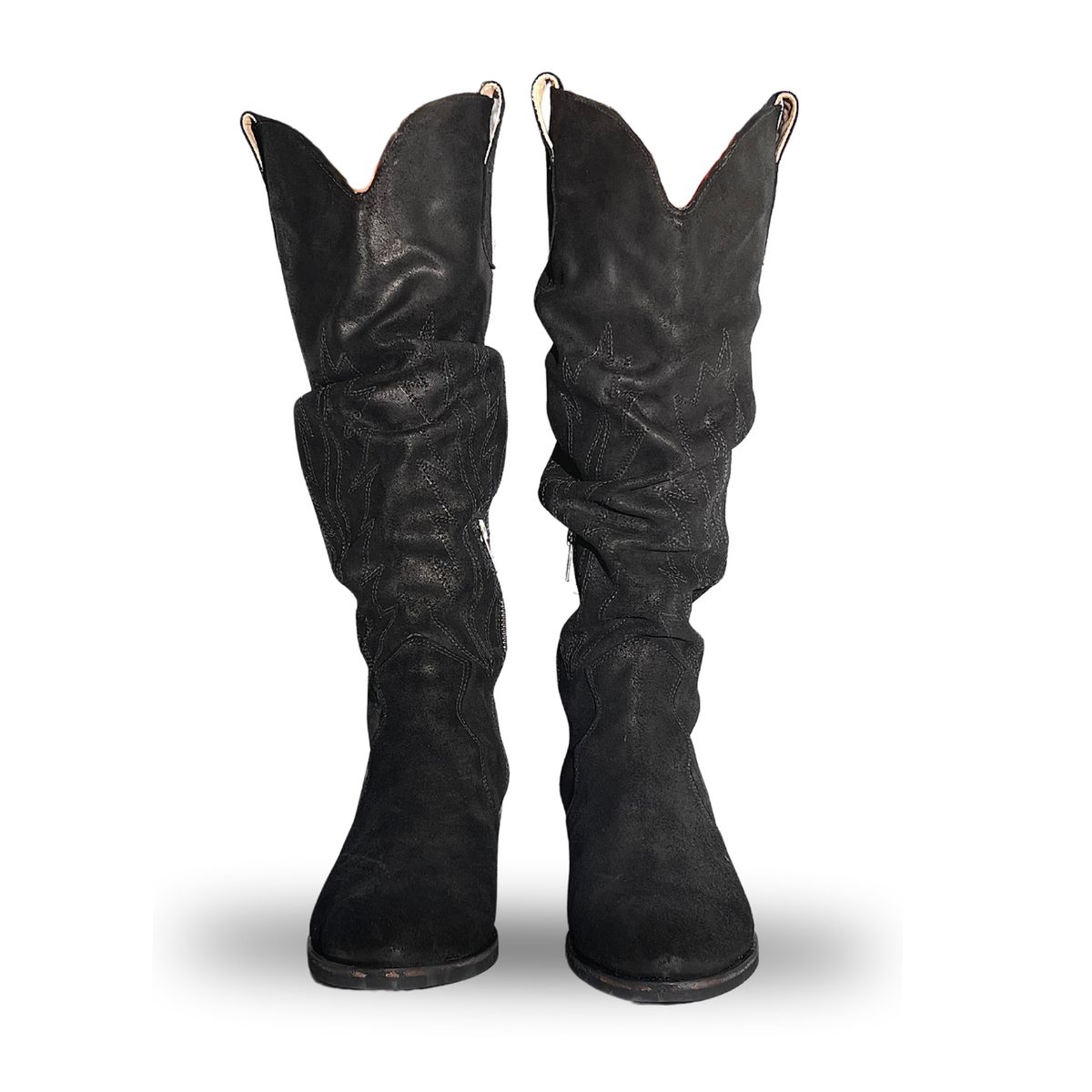 VANESSA GIL - BOTA MUJER DE CUERO PAO NEGRA