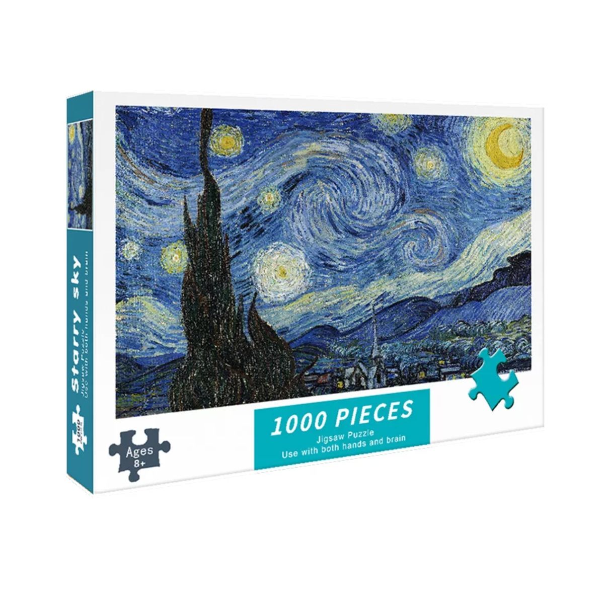 GENERICO - 1000 Piezas Rompecabezas Van Gogh La Noche Estrellada