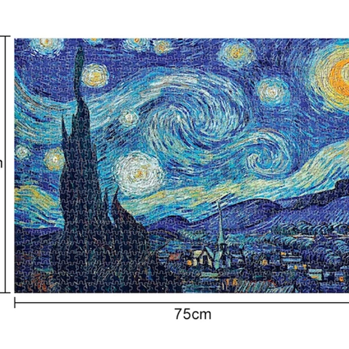 GENERICO - 1000 Piezas Rompecabezas Van Gogh La Noche Estrellada