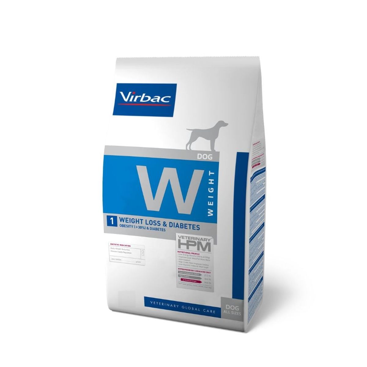 VIRBAC - HPM Virbac Dog 1 Weight Loss & Diabetes 12 kg