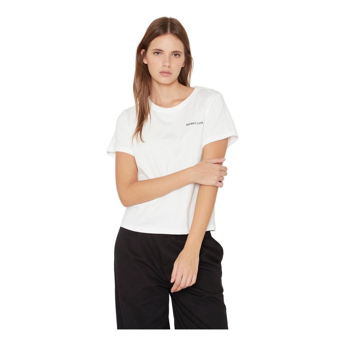 JACINTA TIENDA - Polera The district blanca Jacinta Tienda