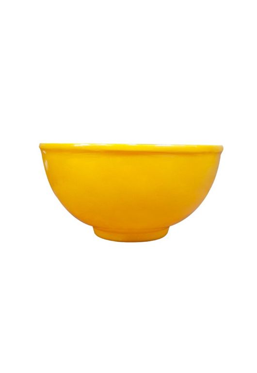 Set de 6 bowl melamina amarillo 10 cm.